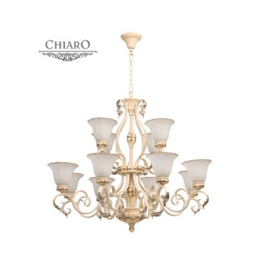 Люстра подвесная CHIARO 254019312 Версаче 12x60W E27